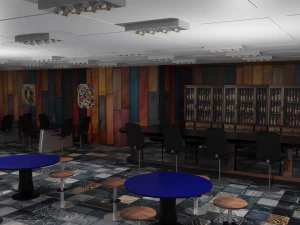 居酒屋の内装 3Dモデル