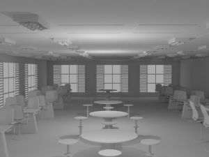 Tavern Interior No Material 3D Model