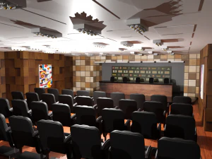 Sala de Confer&ecirc;ncias Modelo 3D