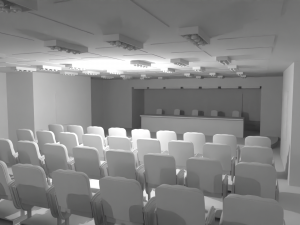 Conference Hall No Material 3D 模型