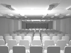 Conference Hall No Material 3D Model