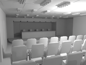 Conference Hall No Material 3Dモデル