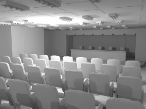 Conference Hall No Material 3Dモデル