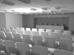 Conference Hall No Material 3D Model