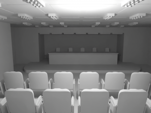 Conference Hall No Material 3Dモデル