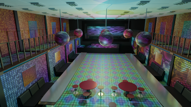 Nightclub Interior Modelo 3D .c4d .max .obj .3ds .fbx .stl .blend 
