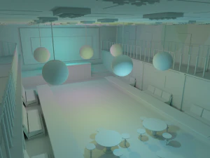 Nightclub Interior No Material 3D Model