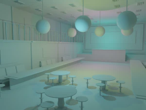 Nightclub Interior No Material 3D Model