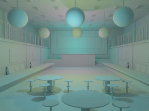 Nightclub Interior No Material 3D Model