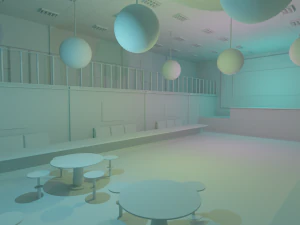 Nightclub Interior No Material 3D Model