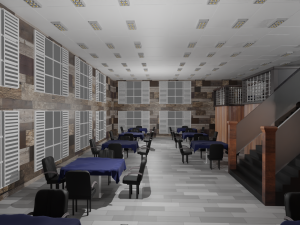 Restaurant Interior 3D Model
