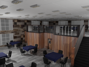 Restaurant Interior 3D Model
