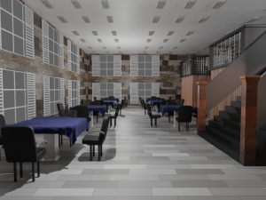 Restaurant Interior 3D Model