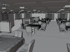 Restaurant Interior 3D Model