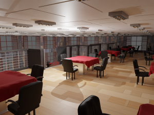 Restaurant Interior 3D Model