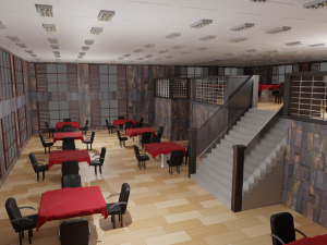 Restaurant Interior 3D Model