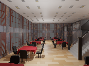 Restaurant Interior 3D Model