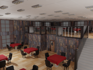 Restaurant Interior 3D Model