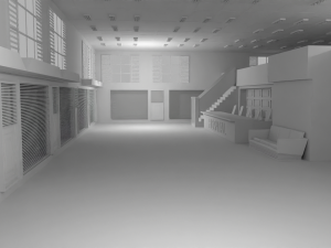 Hospital Interior No Material 3D 모델