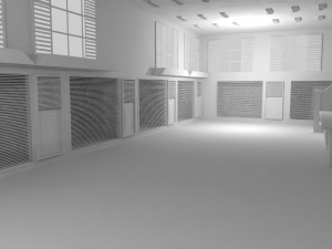 Hospital Interior No Material Modello 3D