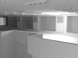 Hospital Interior No Material 3D Model