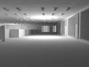 Hospital Interior No Material 3D Model