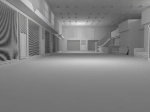 Hospital Interior No Material Modello 3D