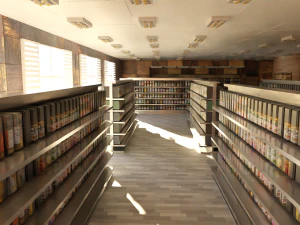 Interno del supermercato Modello 3D