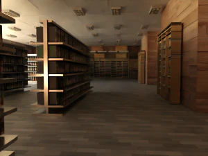 Supermarket interior 3D Model