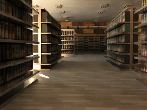 Supermarket interior 3D Model