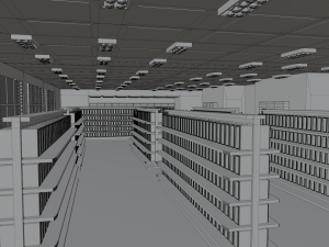 Supermarket interior 3D 모델