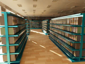 Supermarket interior 3D Model