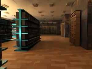 Supermarket interior 3D Model