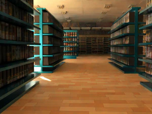 Supermarket interior 3D Model