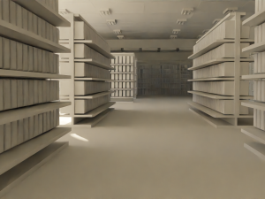 Supermarket interior No Material 3D Модель