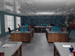 Laboratory Interior 3D Модель