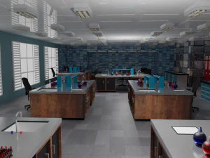 Laboratory Interior 3D Model
