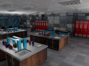Laboratory Interior 3D Model
