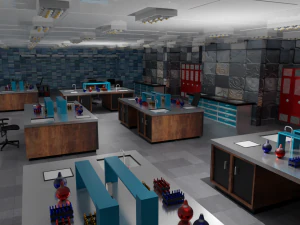 Laboratory Interior 3D Model