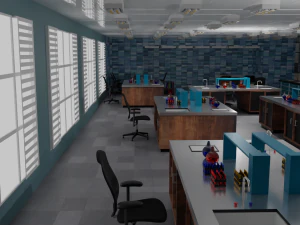 Laboratory Interior 3D Model