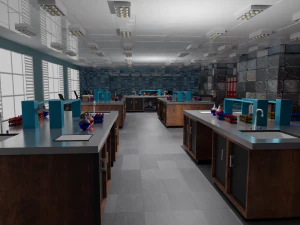 Laboratory Interior 3D Model