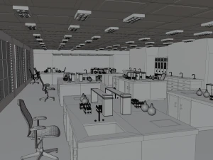 Laboratory Interior 3D Model