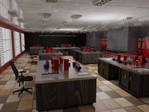 Laboratory Interior 3D 模型