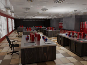 Laboratory Interior 3D Model