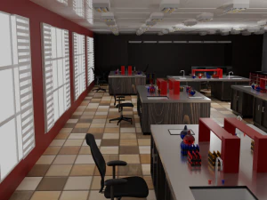 Laboratory Interior 3D Model