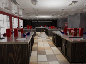 Laboratory Interior 3D Model