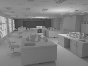 Interno del laboratorio Nessun materiale Modello 3D