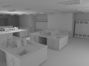 Laboratory Interior No Material 3D Модель