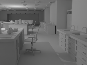 Laboratory Interior No Material 3D Модель