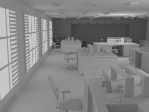 Laboratory Interior No Material 3D Модель